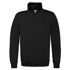 B&C Zip Sweat MG schwarz 280g