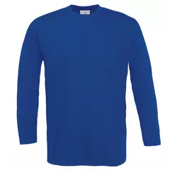B&C T-Shirt 100% BW langarm royalblau 185g
